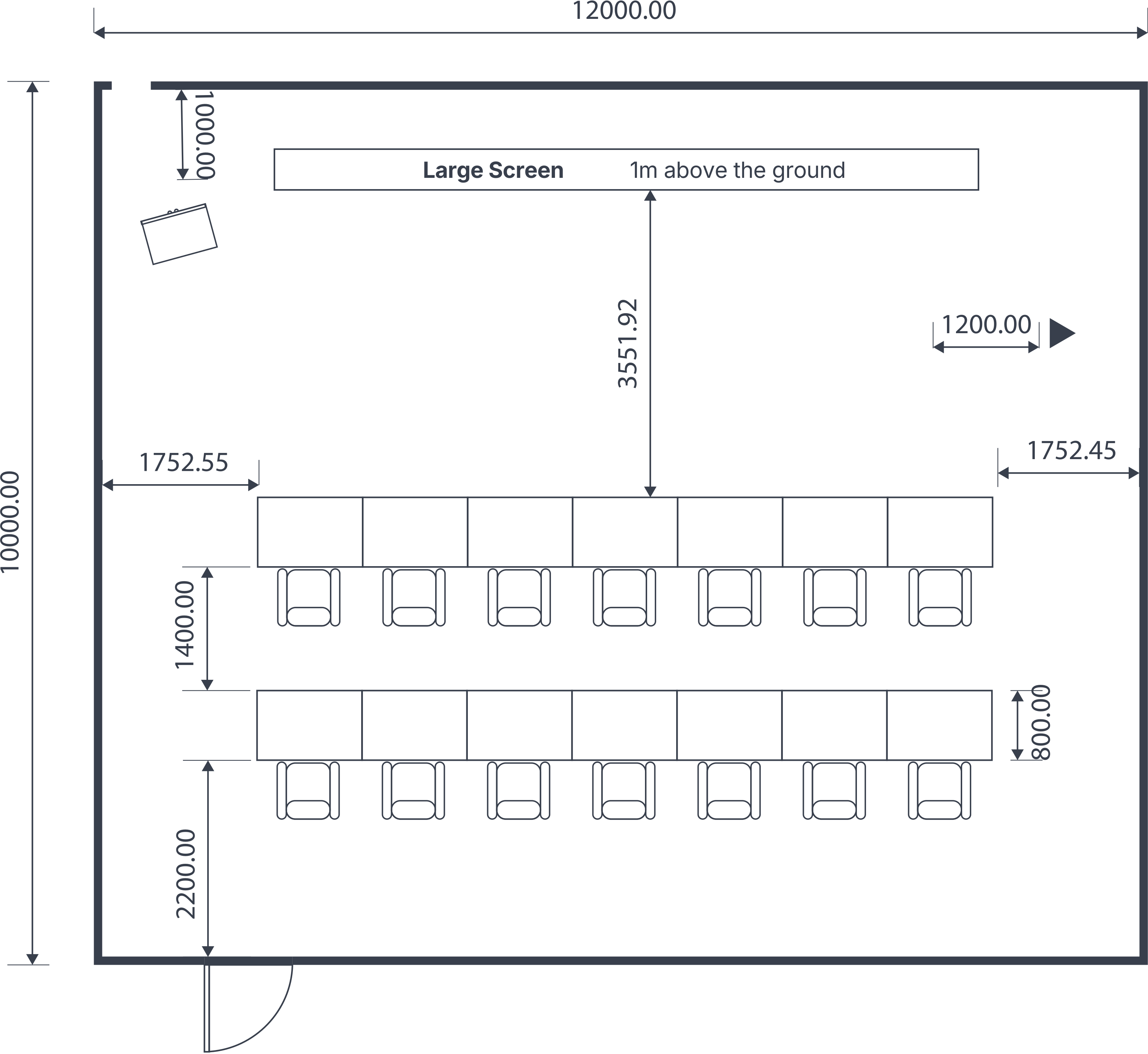 Layout of Satellite Operation Center Hall