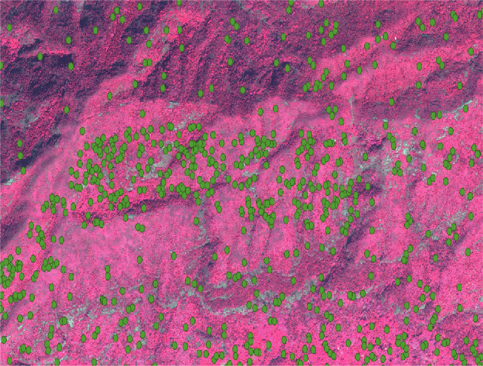 False Color Images from Satellite Multispectral Data